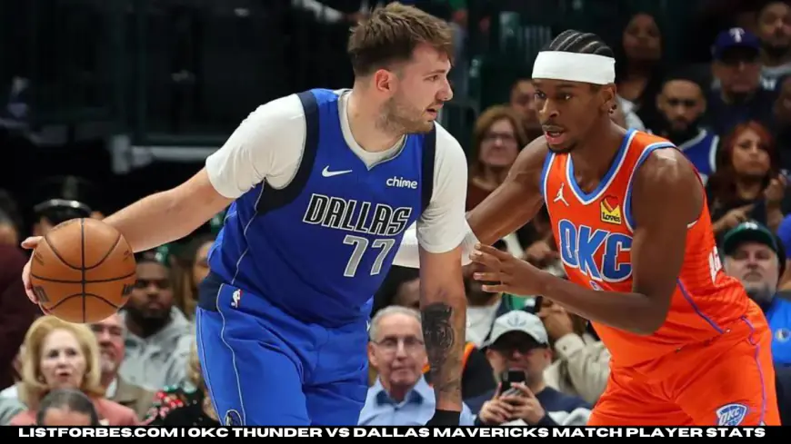 Breakdown: OKC Thunder vs. Dallas Mavericks Match Player Stats